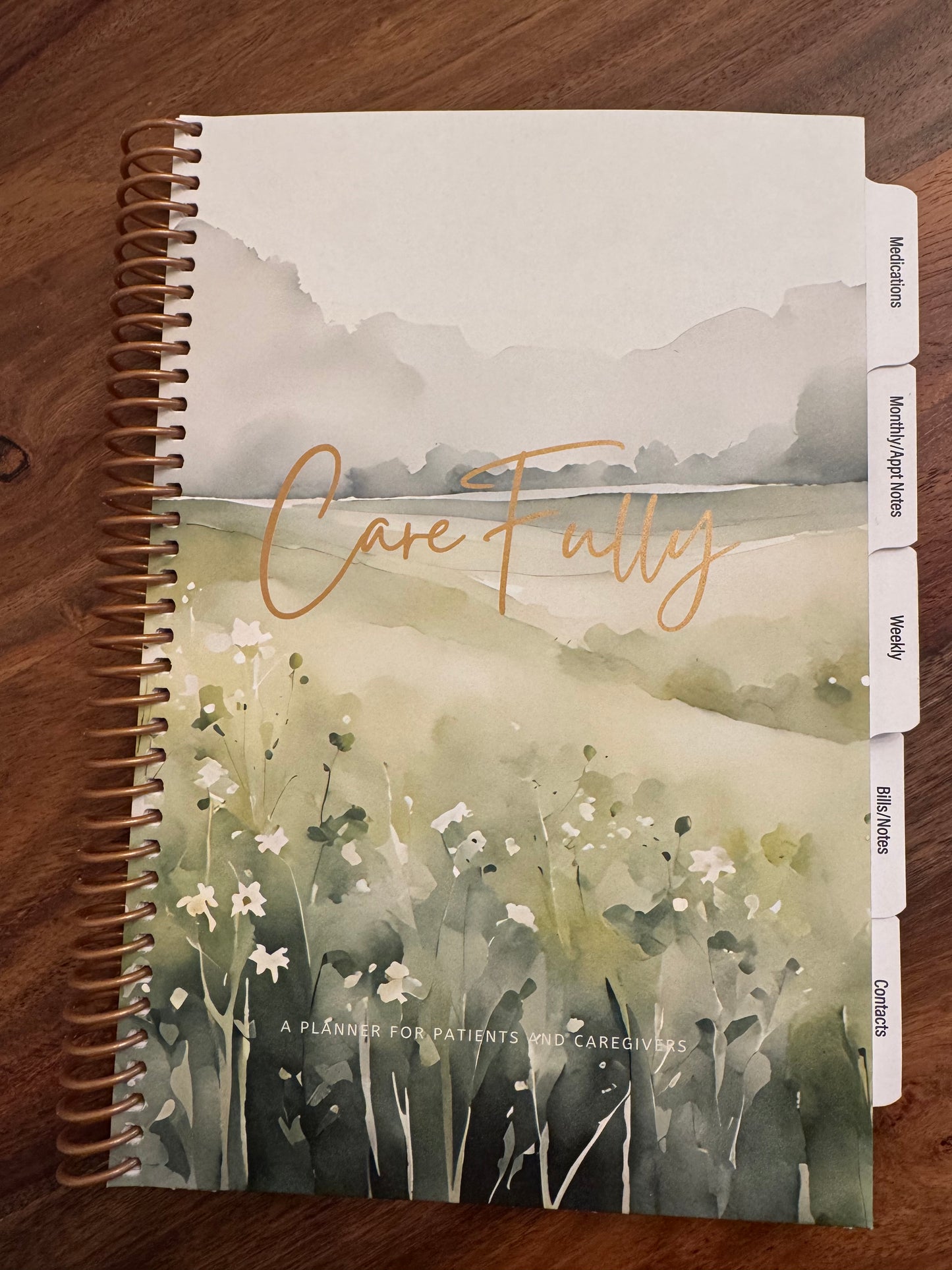 5-week Planner for Patients and Caregivers, Wildflowers