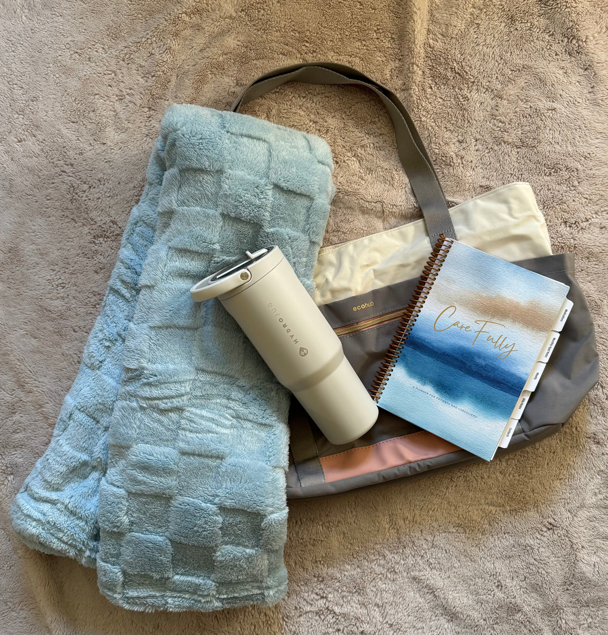 CareFully Care Package, Blue Watercolor