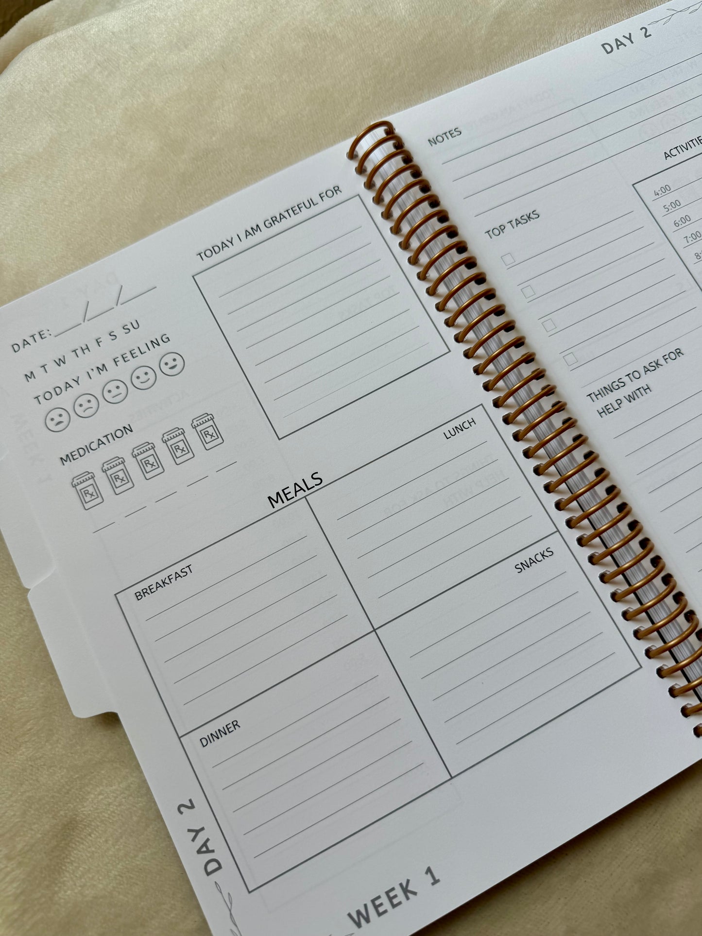 5-week Planner for Patients and Caregivers, Stars