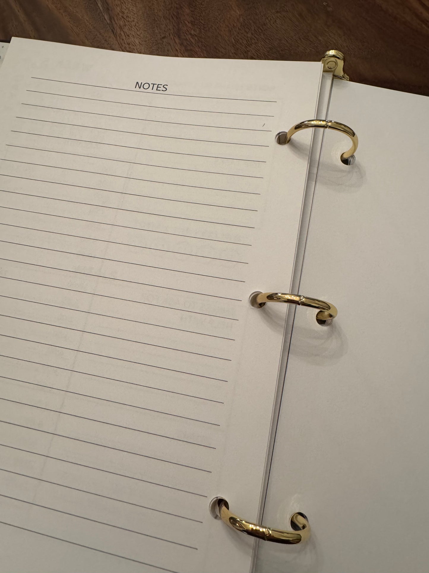 5-week Planner for Patients and Caregivers, Binder Insert